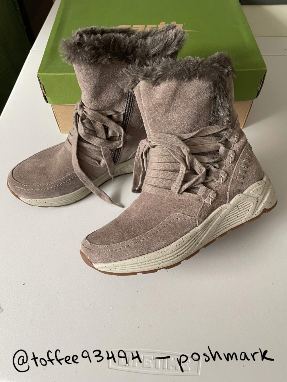 Earth Women's Roamer Snow Boots, Taupe Suede, 6B